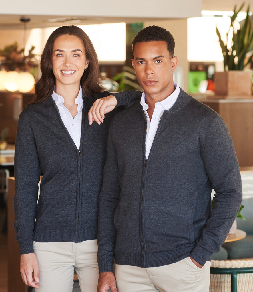 Henbury Unisex Zip Through Cardigan