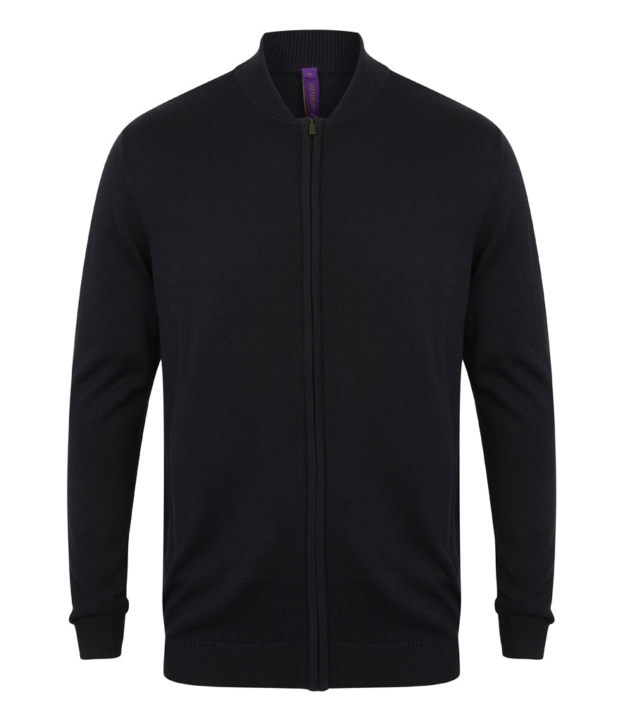 Henbury Unisex Zip Through Cardigan