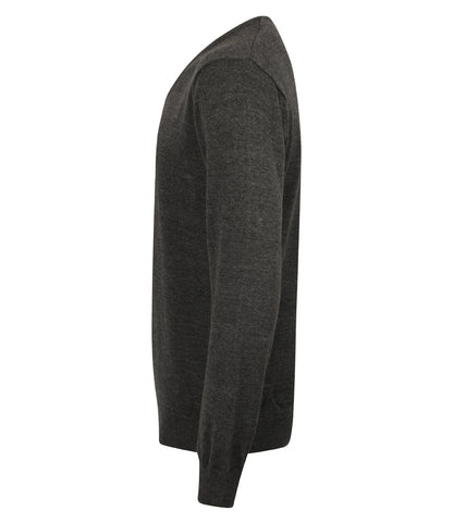 Henbury Lightweight Cotton Acrylic V Neck Sweater