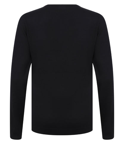 Henbury Ladies Lightweight Cotton Acrylic V Neck Sweater