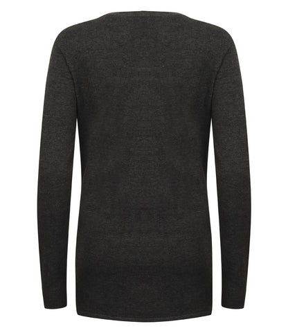 Henbury Ladies Cotton Acrylic V Neck Cardigan