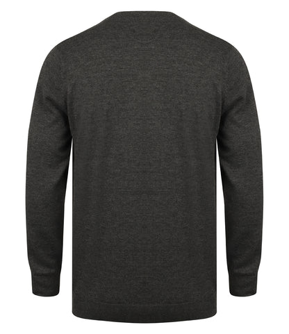 Henbury Lightweight Cotton Acrylic Crew Neck Sweater