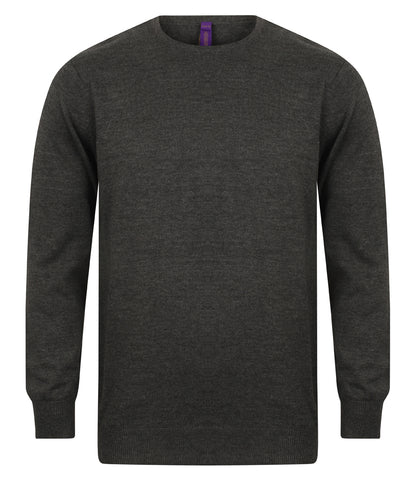 Henbury Lightweight Cotton Acrylic Crew Neck Sweater