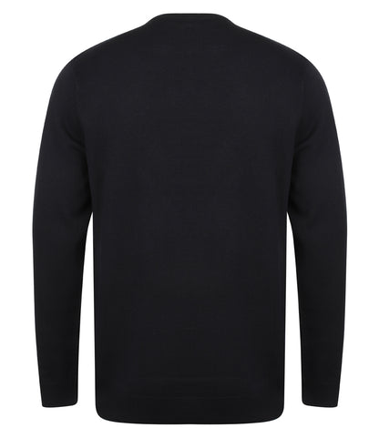 Henbury Lightweight Cotton Acrylic Crew Neck Sweater