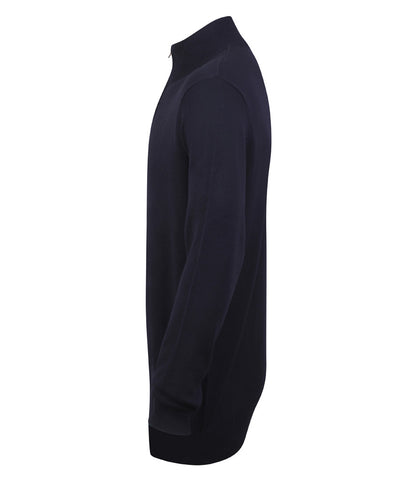 Henbury Zip Neck Sweater