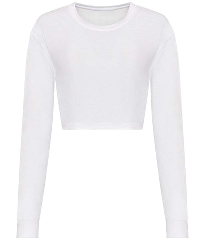 AWDis Ladies Long Sleeve Cropped T-Shirt