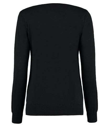 Kustom Kit Ladies Arundel Cotton Acrylic V Neck Sweater