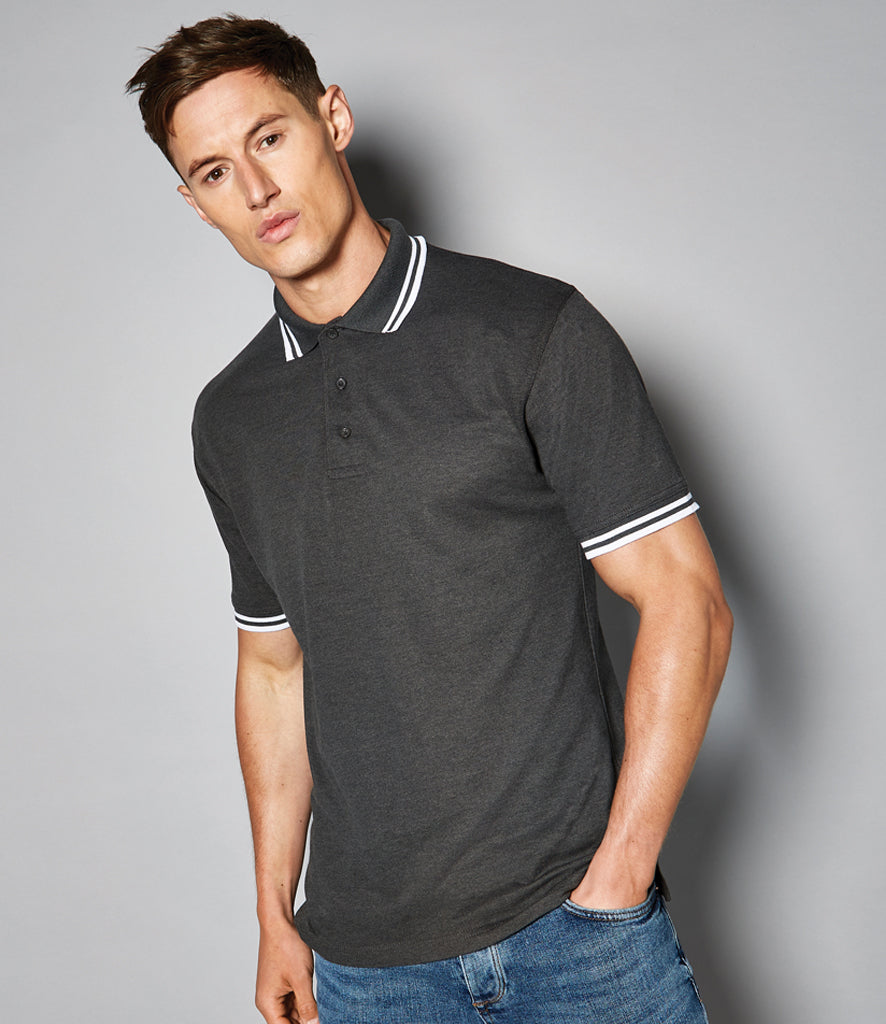 Kustom Kit Contrast Tipped Poly/Cotton PiquÃ© Polo Shirt