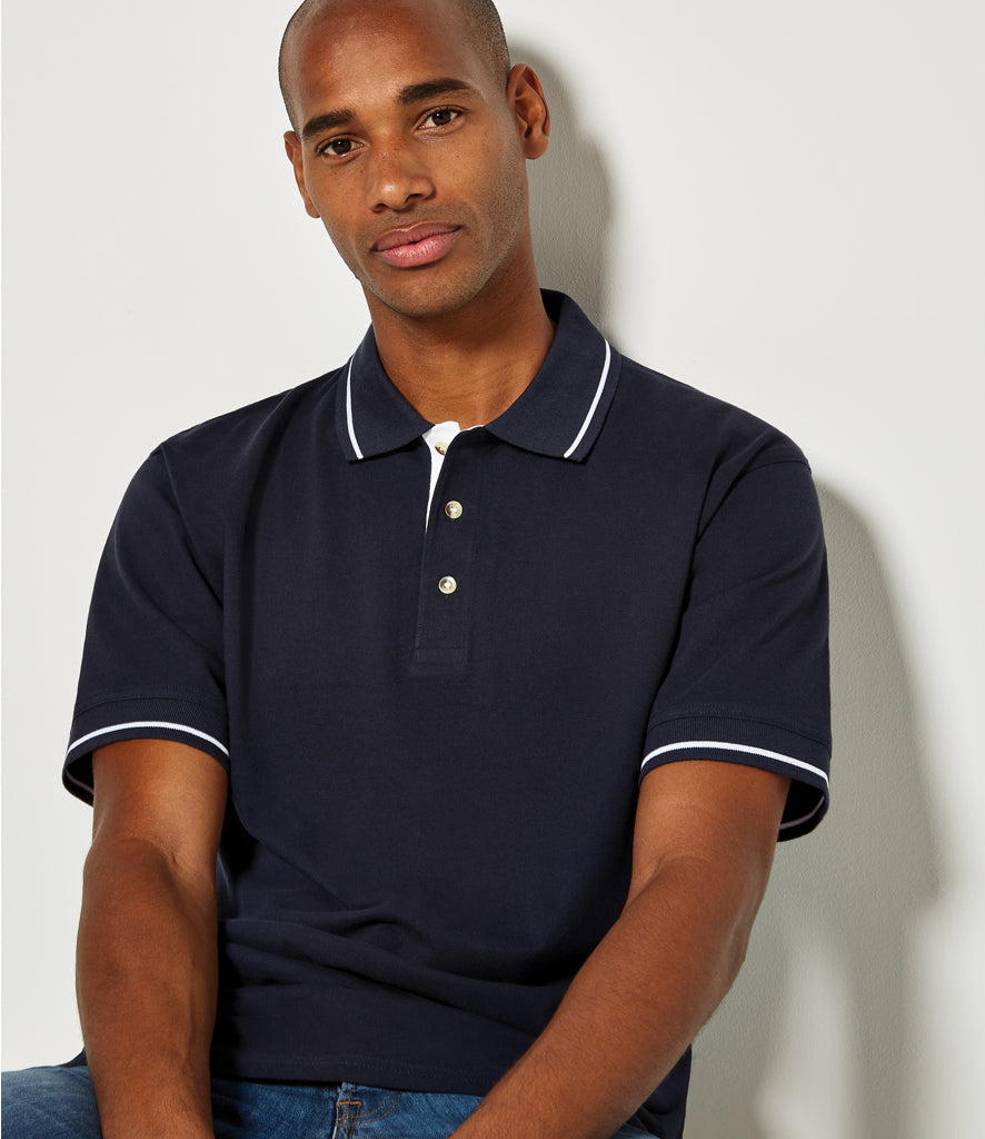 Kustom Kit St Mellion Tipped Cotton PiquÃ© Polo Shirt