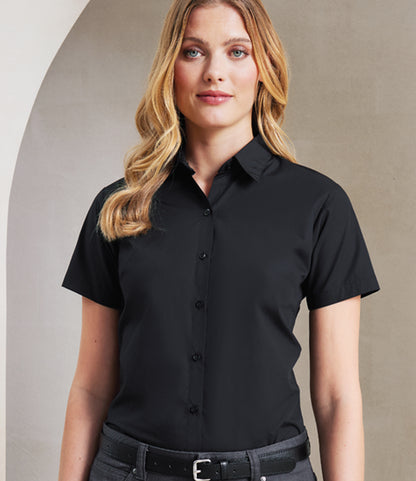 Premier Ladies Supreme Short Sleeve Poplin Shirt