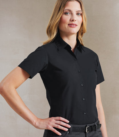 Premier Ladies Supreme Short Sleeve Poplin Shirt