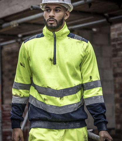 Regatta High Visibility Pro 1/4 Zip Sweatshirt