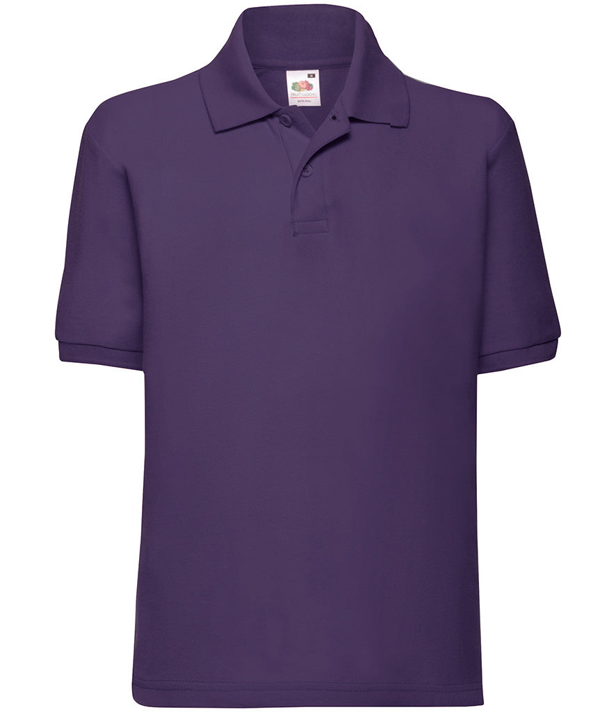 Fruit of the Loom Kids Poly/Cotton PiquÃ© Polo Shirt