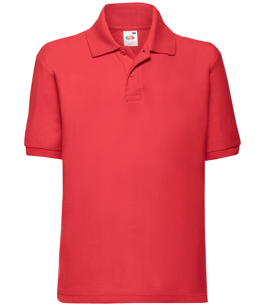 Fruit of the Loom Kids Poly/Cotton PiquÃ© Polo Shirt