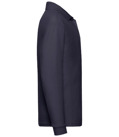 Fruit of the Loom Kids Long Sleeve Poly/Cotton PiquÃ© Polo Shirt