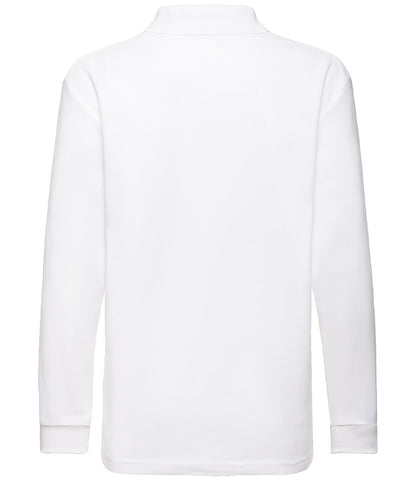 Fruit of the Loom Kids Long Sleeve Poly/Cotton PiquÃ© Polo Shirt