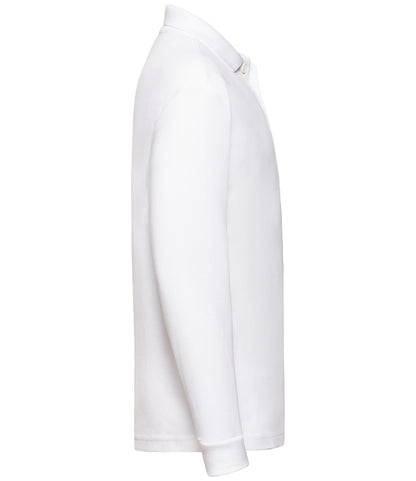 Fruit of the Loom Kids Long Sleeve Poly/Cotton PiquÃ© Polo Shirt